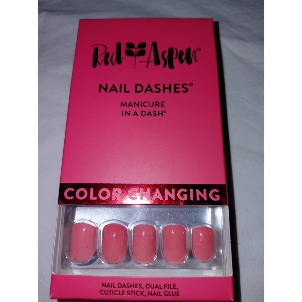 Red Aspen Rhea Red Me Like A Book~ COLOR CHANGING Nail Dashes Brand New Sealed
